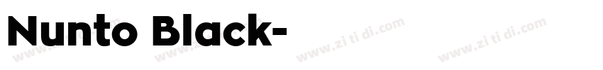Nunto Black字体转换